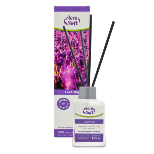 DIFUSOR VARILLAS CLASICO LAVANDA AEROSOFT 125CC