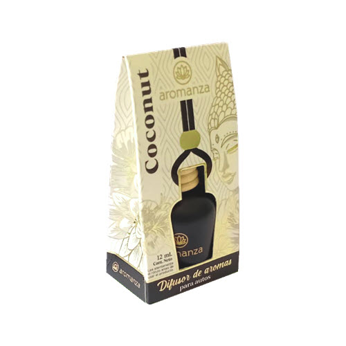 AROMANZA DIFUSOR PARA AUTO 103G COCONUT X 12ML