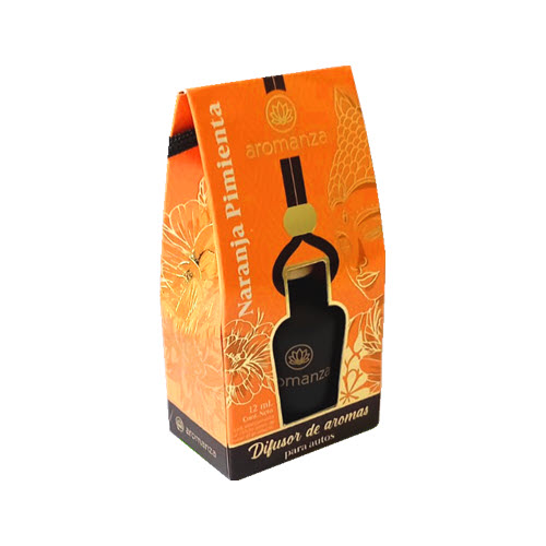 AROMANZA DIFUSOR PARA AUTO 103G NARANJA PIMIENTA X 12ML