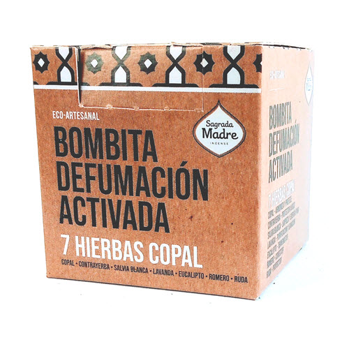 BOMBITA DEFUMACION 7 HIERBAS COPAL CAJA X 8