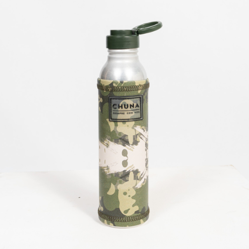 BOTELLA DE ALUMINIO CON FUNDA FENIX VERDE SELVA CHUNA