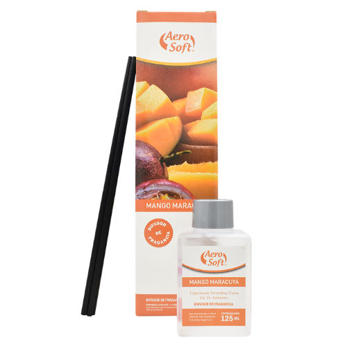 DIFUSOR VARILLAS CLASICO MANGO MARACUYA AEROSOFT 125CC