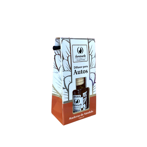 DIFUSOR PARA AUTO ILUMINARTE PRESTIGE 127OB MADERAS DE SANDALO X 10ML