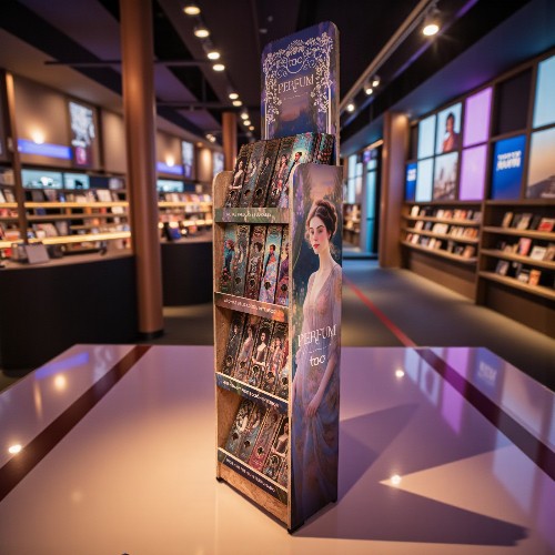 EXHIBIDOR DE MADERA DE PIE MODELO 6 PERFUM