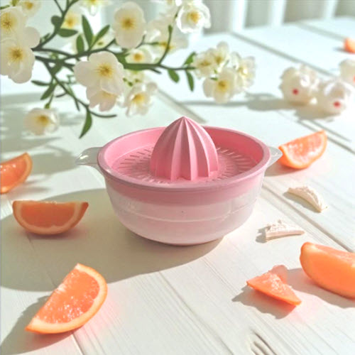 EXPRIMIDOR PLASTICO MANUAL ROSA