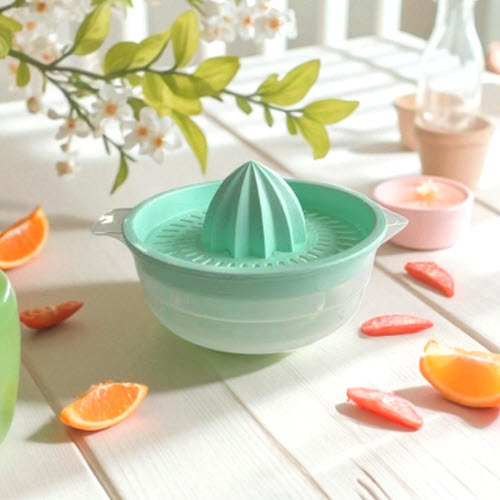 EXPRIMIDOR PLASTICO MANUAL VERDE AGUA