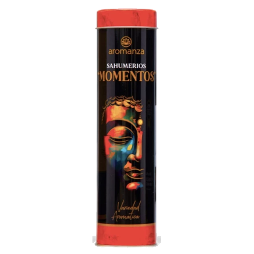 LATA COLECCIONABLE MOMENTOS VARIEDAD AROMATICA 103V X 30 VARILLAS MAS PORTA SAHUMERIOS