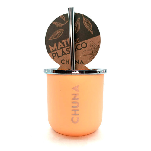 MATE ANUBIS PLASTICO SALMON CHUNA