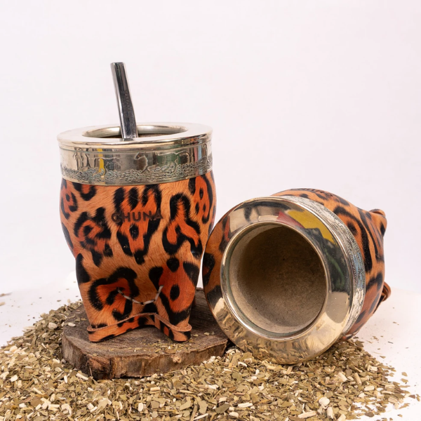 MATE IMPERIAL CALABAZA ANIMAL PRINT CLARO