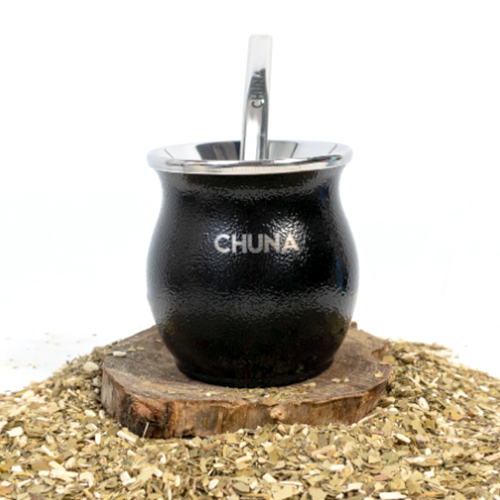MATE MEDUSA ACERO INOXIDABLE NEGRO CHUNA