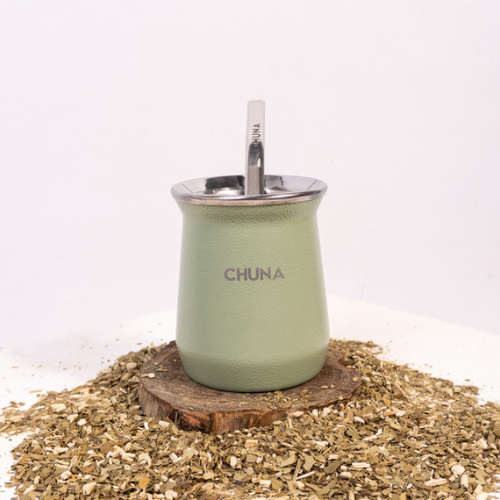 MATE OLIMPO ACERO INOXIDABLE VERDE CHUNA CHUNA