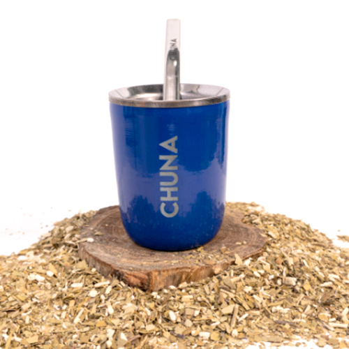 MATE PERSEO ACERO INOXIDABLE AZUL CHUNA