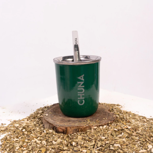 MATE PERSEO ACERO INOXIDABLE VERDE MILITAR CHUNA