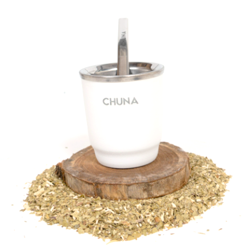 MATE PETRA ACERO INOXIDABLE BLANCO CHUNA