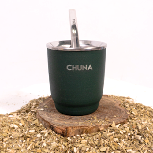 MATE PETRA ACERO INOXIDABLE NEGRO CHUNA