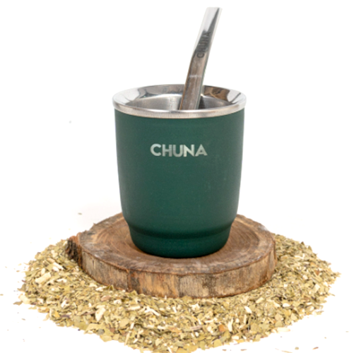 MATE PETRA ACERO INOXIDABLE VERDE OSCURO CHUNA
