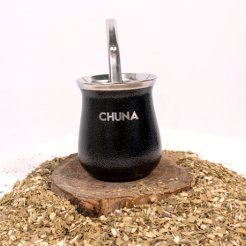 MATE SELENE ACERO INOXIDABLE NEGRO CHUNA