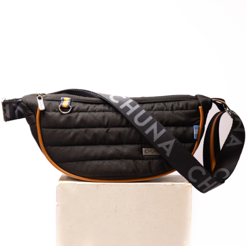 MINI BANDOLERA BUDAPEST BASTON NEGRO CHUNA