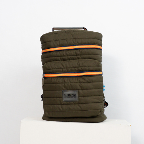 MOCHILA MATERA MOSCU BASTON VERDE MILITAR CHUNA
