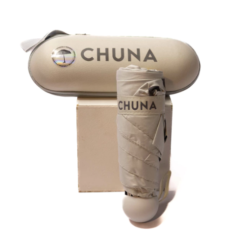 PARAGUAS CON PROTECCION UV CHUNA NATURAL
