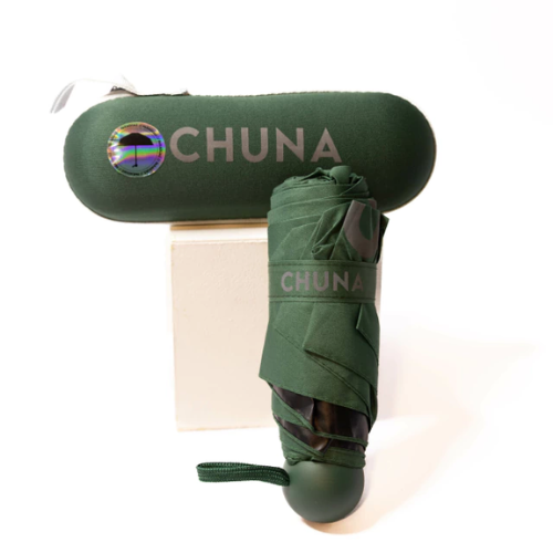 PARAGUAS CON PROTECCION UV CHUNA VERDE
