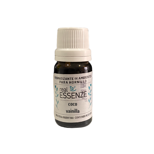 ESENCIA PARA HORNILLO REAL ESSENZE ESERECL COCO-VAINILLA FRASCO GOTERO X 10CC