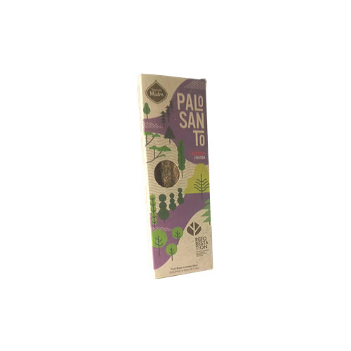 SAHUMERIO SAGRADA MADRE CORTO PALO SANTO LAVANDA X 4V