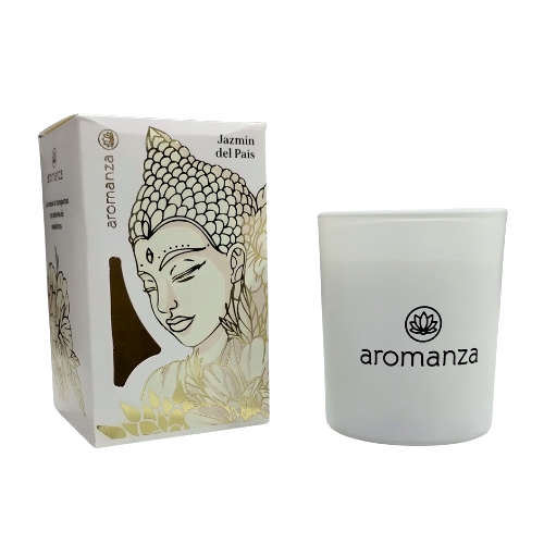 VELA AROMATICA PREMIUM AROMANZA 102XB JAZMIN DEL PAIS X 1