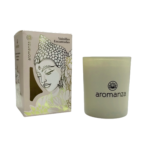 VELA AROMATICA PREMIUM AROMANZA 102XB VAINILLAS ENCATADAS X 1