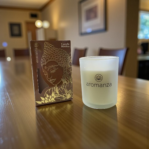 VELA AROMATICA PREMIUM AROMANZA 102XB CANELA MISTICA