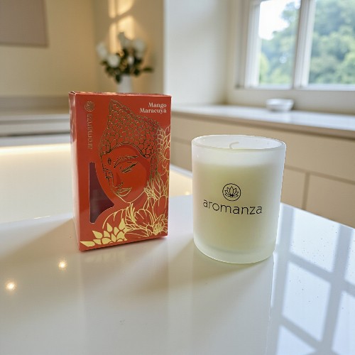 VELA AROMATICA PREMIUM AROMANZA 102XB MANGO MARACUYA