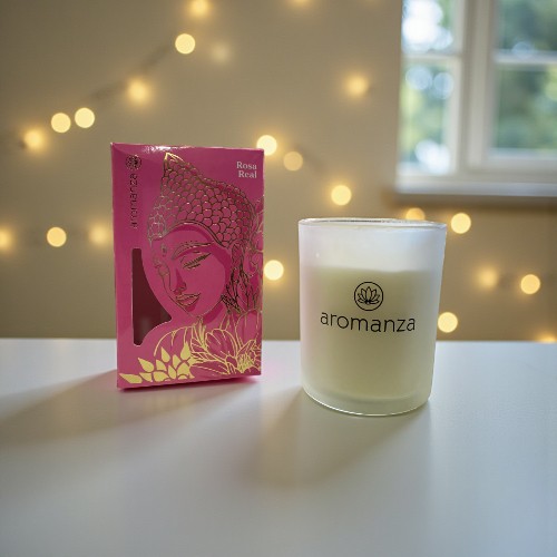 VELA AROMATICA PREMIUM AROMANZA 102XB ROSAL REAL