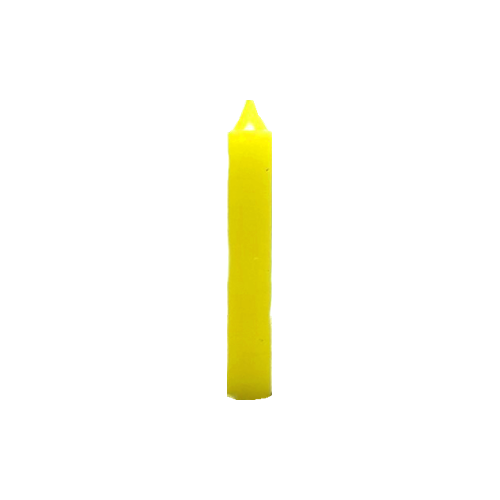VELA CORTA C193 AMARILLA 10CM