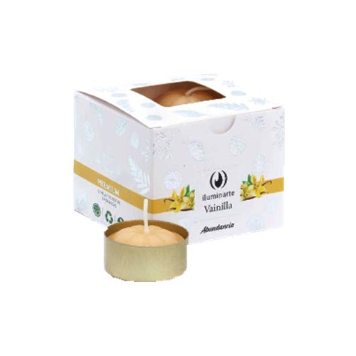 VELAS DE NOCHE CUBO 008A AROMA A VAINILLA X 12U