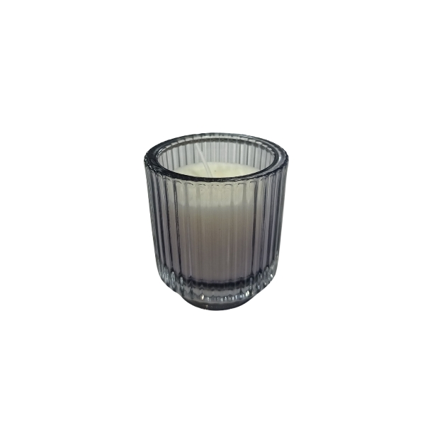 VELA VASO RAYADO CH CERA VEGETAL AROMATICA 076P VAINILLA AFRICANA
