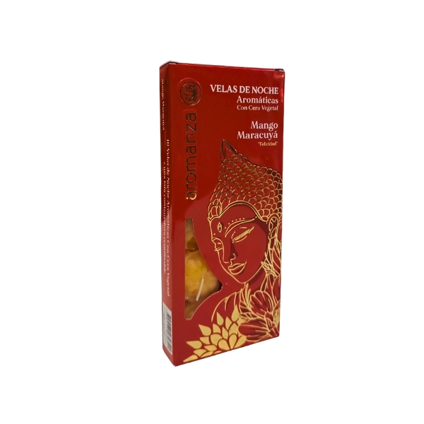 VELAS DE NOCHE AROMATICAS 104KB MANGO MARACUYA X 10U