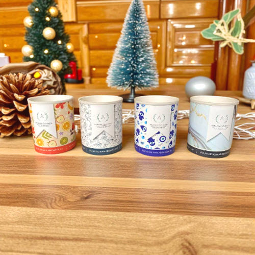 VELA DE SOJA AROMATICA COCO Y VAINILLA CON VASO CONTENEDOR